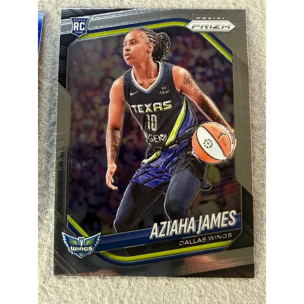 2025 Panini Donruss Prizm WNBA Aziaha James RC 7 Card Lot Blue Ice Silver